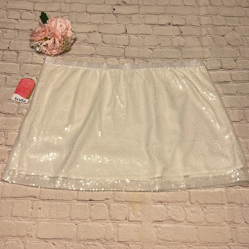NWT Arula Sequined Mini Skirt_5